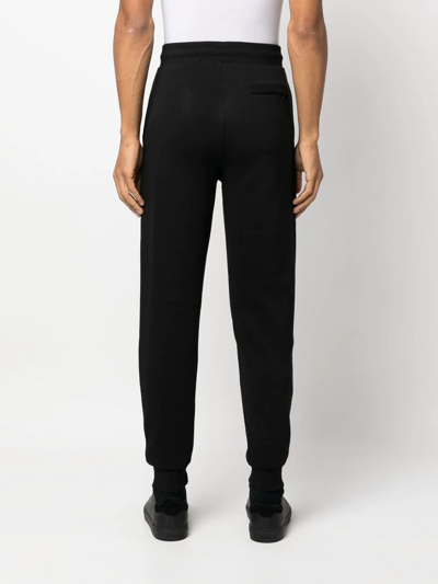 Shop Karl Lagerfeld Cotton Logo-patch Track-pants In Schwarz