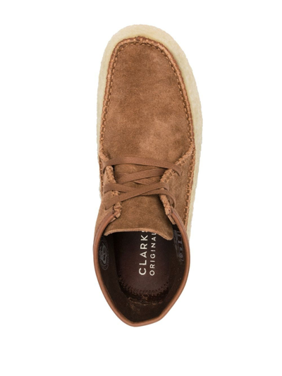 Shop Clarks Originals Caravan Mid-height Ankle Boots In Brown