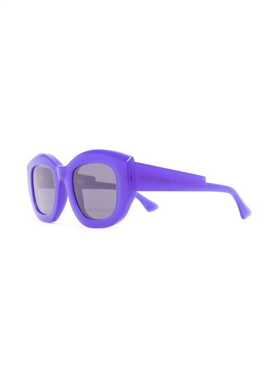 Shop Kuboraum Oversized-frame Sunglasses In Violett