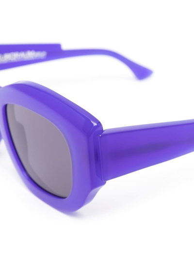 Shop Kuboraum Oversized-frame Sunglasses In Violett