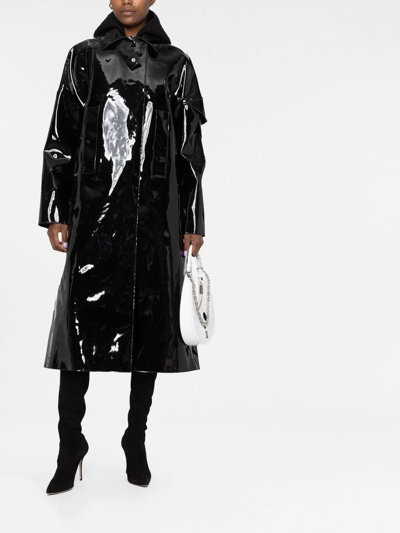 Shop Alyx Hooded Pvc Rain Coat In Schwarz