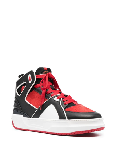 Shop Just Don Basketball Courtside High-top Sneakers In Rot