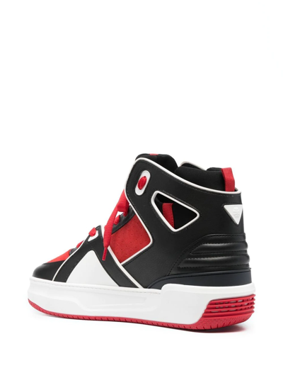 Shop Just Don Basketball Courtside High-top Sneakers In Rot