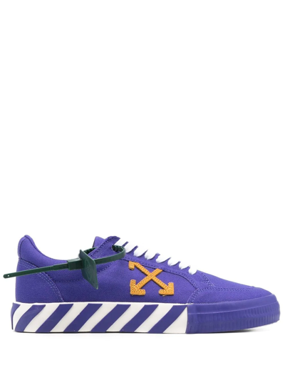 Shop Off-white Vulcanized Low-top Sneakers In Violett