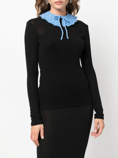 Shop Paloma Wool Chunky-knit Collar In Blau