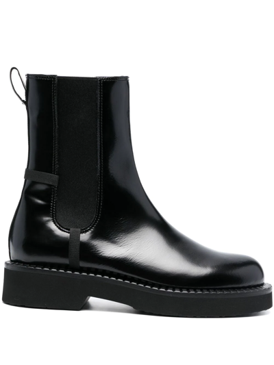 Shop Premiata Ankle-length Leather Boots In Schwarz