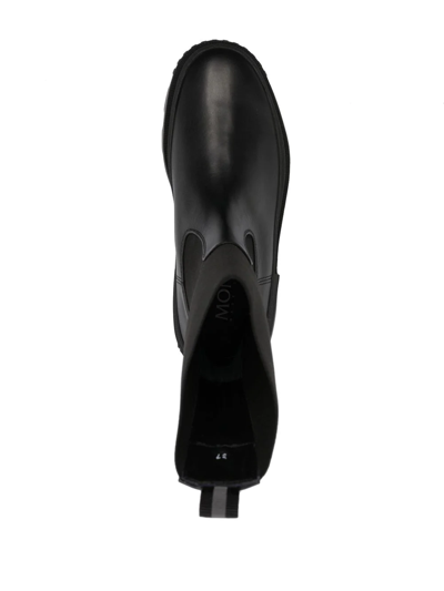 Moncler Neue Chelsea High Ankle Boots In Schwarz