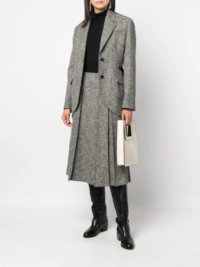 Durazzi Milano Pleated Mid-length Skirt In Grau