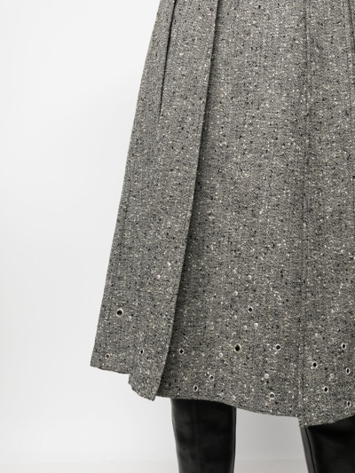 Durazzi Milano Pleated Mid-length Skirt In Grau