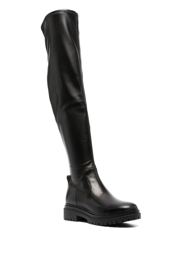 Michael Michael Kors Zip-up Knee-length Boots In Schwarz