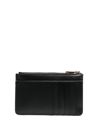 Dolce & Gabbana Zip Wallet With Dg Logo In Schwarz
