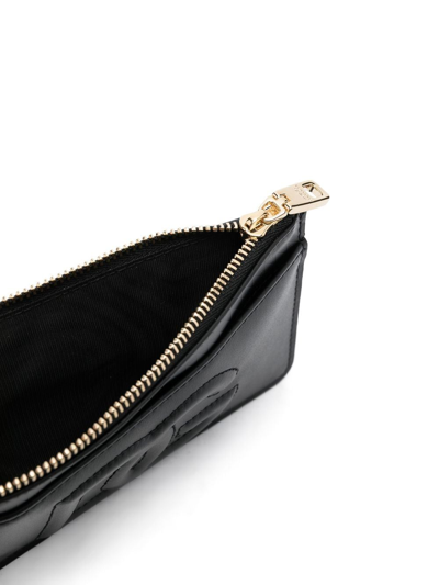 Dolce & Gabbana Zip Wallet With Dg Logo In Schwarz