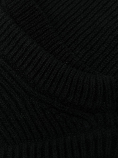 Shop Rick Owens Chunky-knit Balaclava Hat In Schwarz