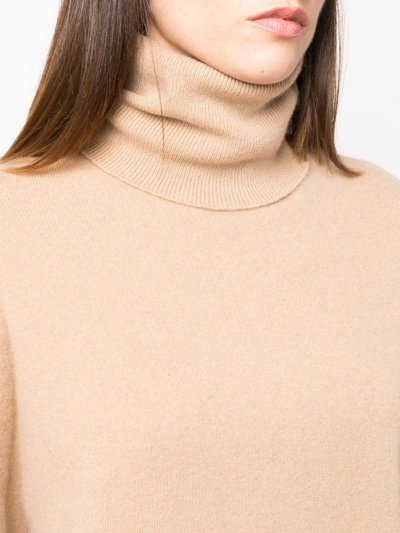 Extreme Cashmere Jill Roll-neck Cashmere Umper In Nude