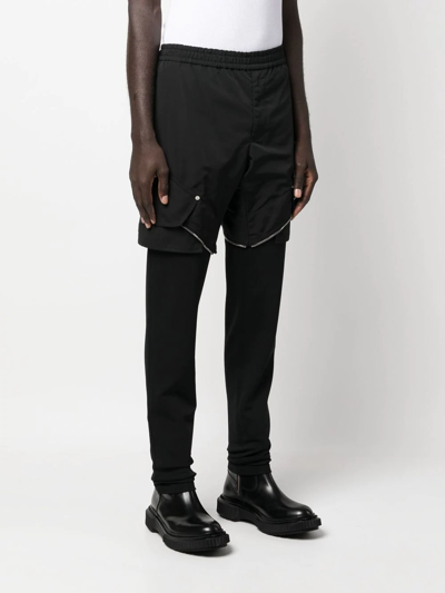 Shop Alyx Zip-detail Layered Trousers In Black