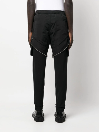 Alyx Zip-detail Layered Trousers In Black