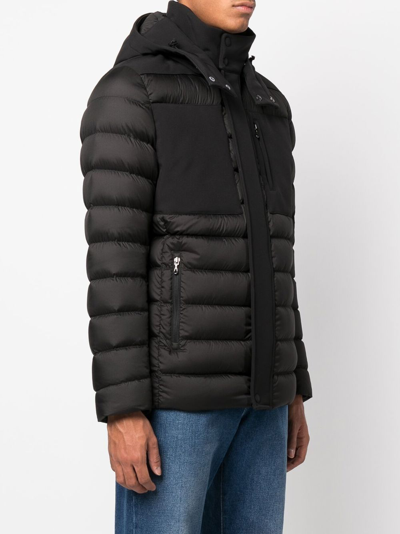 Shop Colmar Hooded-puffer Jacket In Schwarz