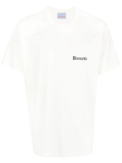 Shop Bluemarble Chest Logo-print Detail T-shirt In Weiss