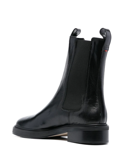 Shop Aeyde Jack Leather Ankle Boots In Schwarz