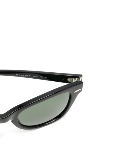 Ray Ban Rectangle-frame Sunglasses In Schwarz
