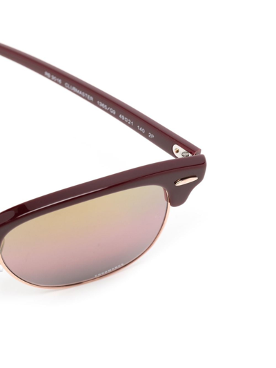 Ray Ban Square-frame Sunglasses In Rot