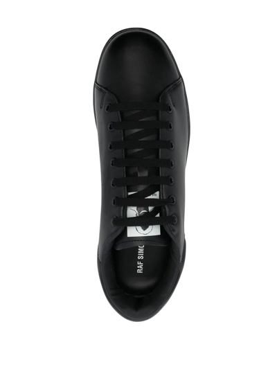 Raf Simons Round-toe Low-top Sneakers In 2017 Brushed Black