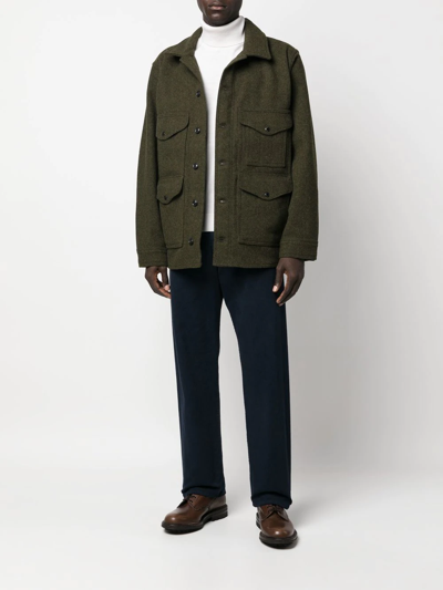 Filson Button-front Shirt Jacket In Grün