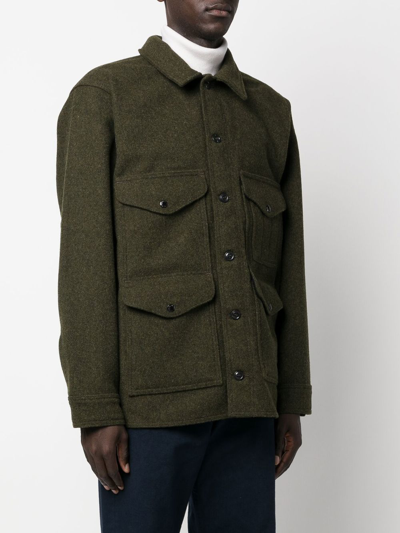Filson Button-front Shirt Jacket In Grün
