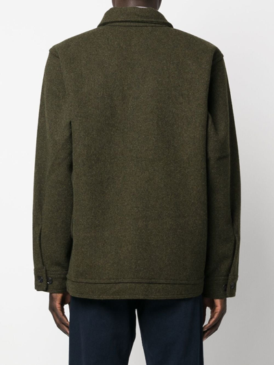 Filson Button-front Shirt Jacket In Grün