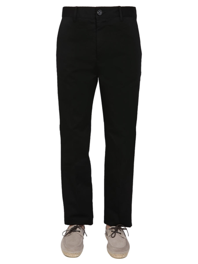 Shop Ami Alexandre Mattiussi Straight Leg Pants In Black