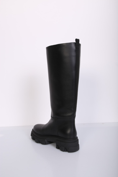 Gia Borghini X Pernille Teisbaek Tubular Combat Boot In Black