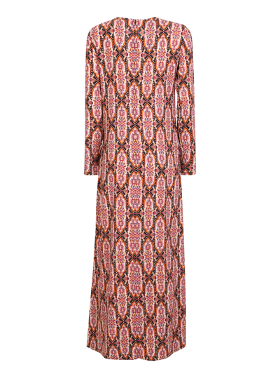 La Doublej Dress With Tapestry Pattern In Orange