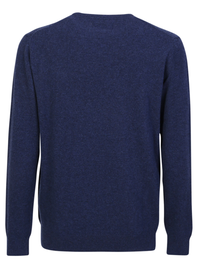 Shop Barbour Basic Knit Pullover In Blue