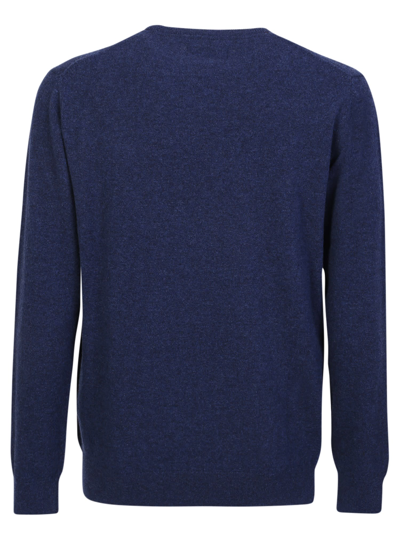 Barbour Man Sweater Blue Size Xxl Wool In Blue