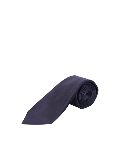 Shop Kiton Blue Lined Tie