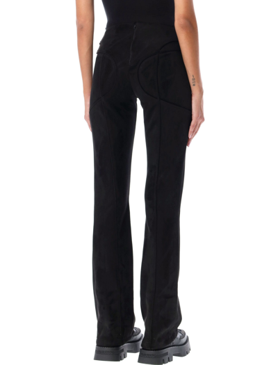 Shop Misbhv Lara Vegan Suede Trousers In Black