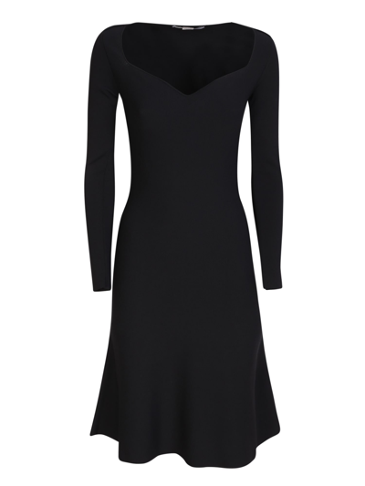Shop Stella Mccartney Dress With Black Sweetheart Neckline