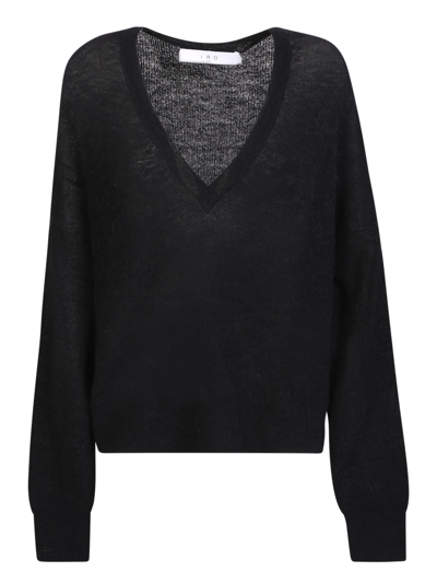 Iro Ball V-neck Sweater Black In Black