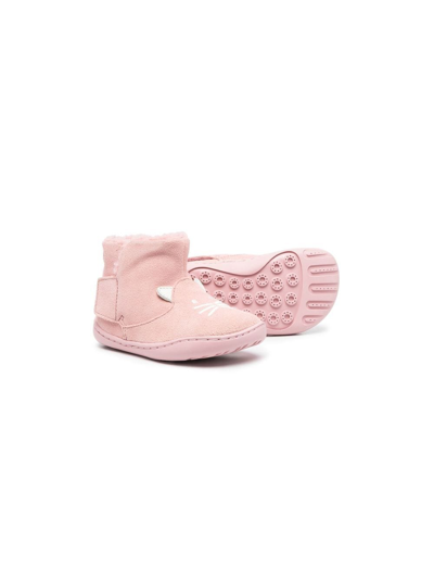Shop Camper Twins Nubuck Boots In Pink