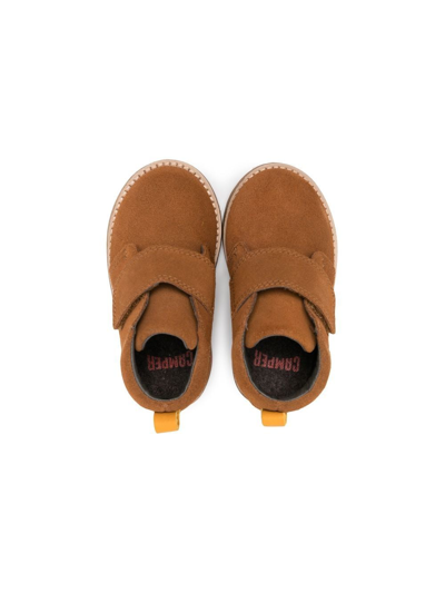 Camper Savina Leather Boots In Brown