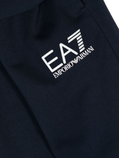 Shop Ea7 Logo-print Tracksuit Set In Blue