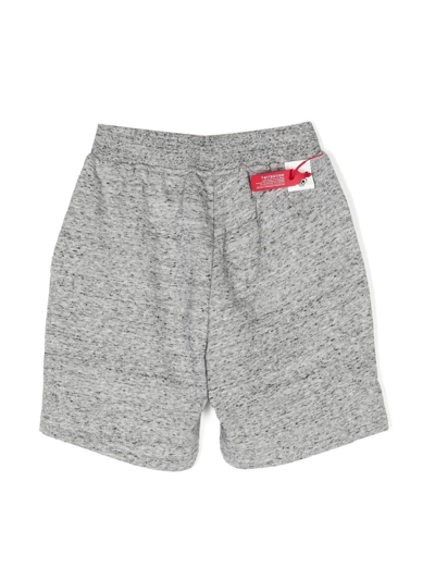 Mostly Heard Rarely Seen 8-bit Louis Paint-splatter Track Shorts In Grey