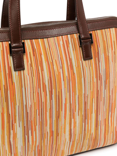 Pre-owned Hermes 2003  Escapade Tote Bag In Orange