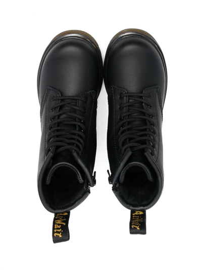 Shop Dr. Martens' Chunky Lace-up Leather Boots In Black