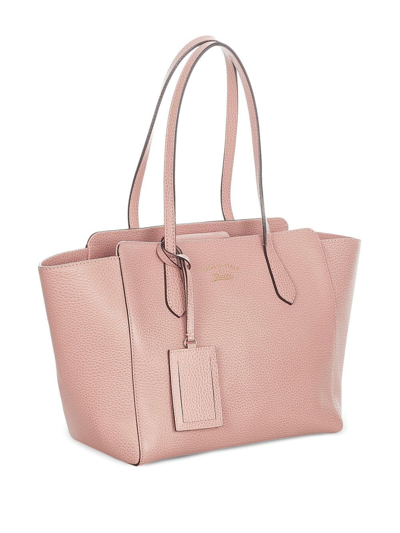 Pre-owned Gucci Swing Tote Bag In Pink