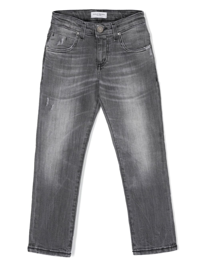Shop Paolo Pecora Straight-leg Denim Jeans In Black
