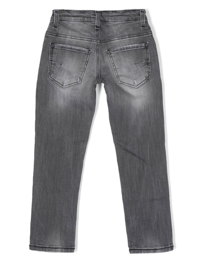 Shop Paolo Pecora Straight-leg Denim Jeans In Black