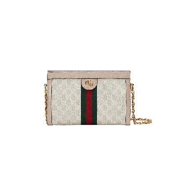 Pre-owned Gucci Ophidia Gg Small Shoulder Bag 'beige/white' In Cream