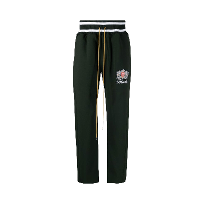 Pre-owned Rhude Tracksuit Rib Pant 'forest' In Green