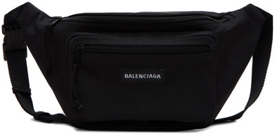 Balenciaga Explorer Canvas Cross-body Bag In Black | ModeSens